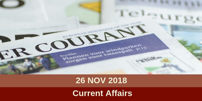 26 Nov current affairs