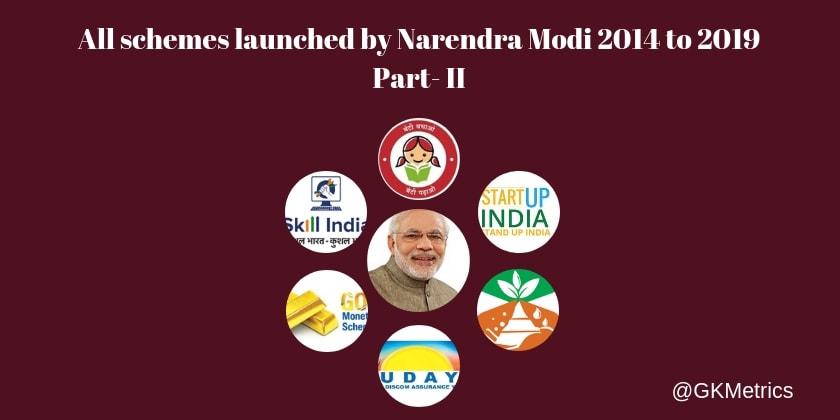 All schemes from 2014 to 2019 Part-II